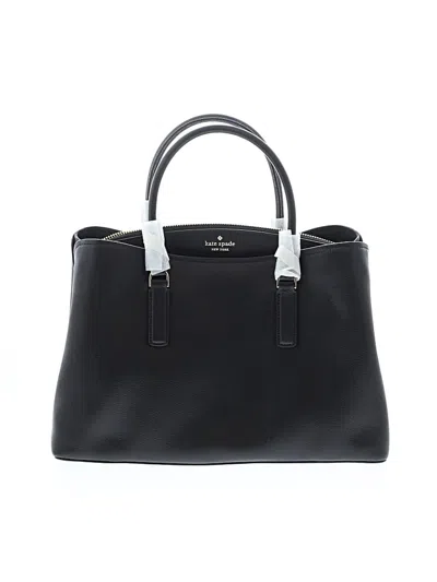 Kate Spade New York Leather Satchel In Black