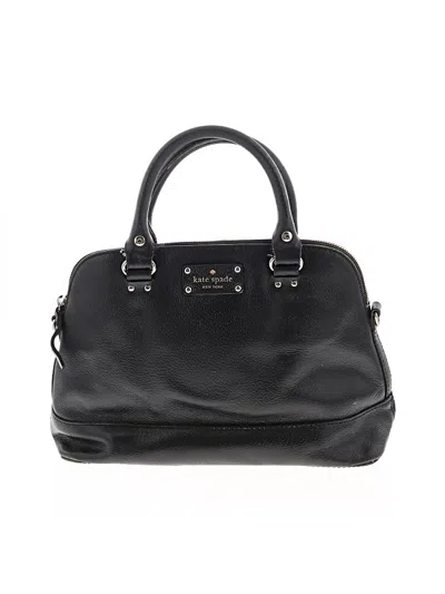 Pre-owned Kate Spade New York Leather Satchel In Black