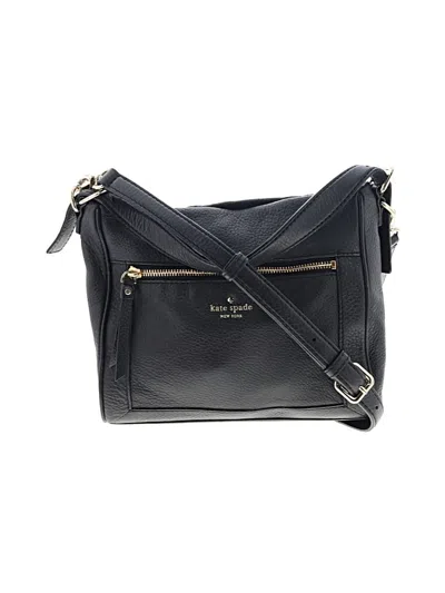 Pre-owned Kate Spade New York Leather Satchel In Black