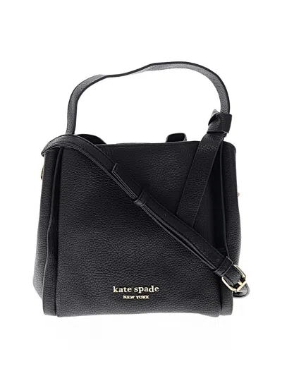 Pre-owned Kate Spade New York Leather Satchel In Black