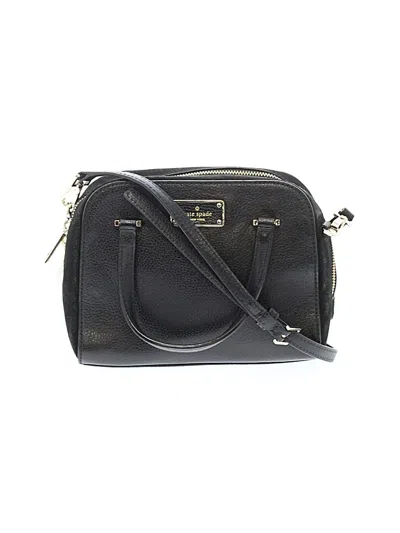Pre-owned Kate Spade New York Leather Satchel In Black