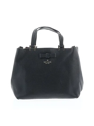 Pre-owned Kate Spade New York Leather Satchel In Black