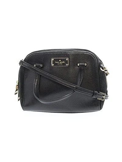 Pre-owned Kate Spade New York Leather Satchel In Black
