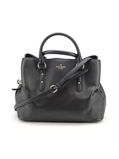 Pre-owned Kate Spade New York Leather Satchel In Black