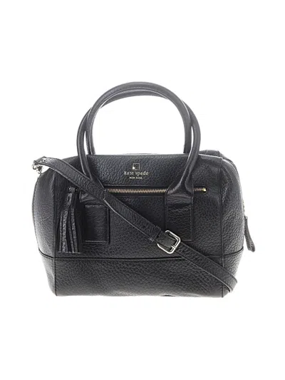Pre-owned Kate Spade New York Leather Satchel In Black