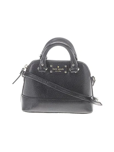 Pre-owned Kate Spade New York Leather Satchel In Black