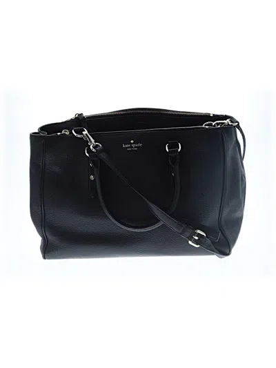 Pre-owned Kate Spade New York Leather Satchel In Black