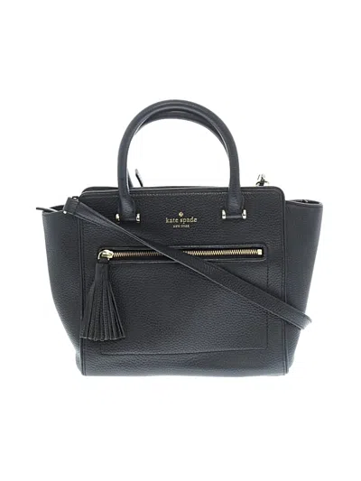Pre-owned Kate Spade New York Leather Satchel In Black