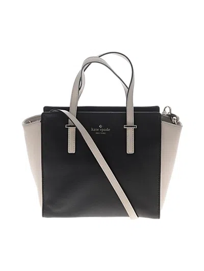 Pre-owned Kate Spade New York Leather Satchel In Black