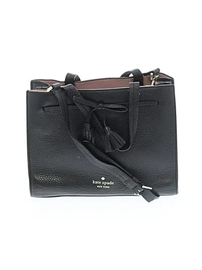 Pre-owned Kate Spade New York Leather Satchel In Black