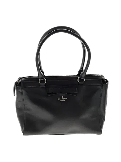 Pre-owned Kate Spade New York Leather Satchel In Black