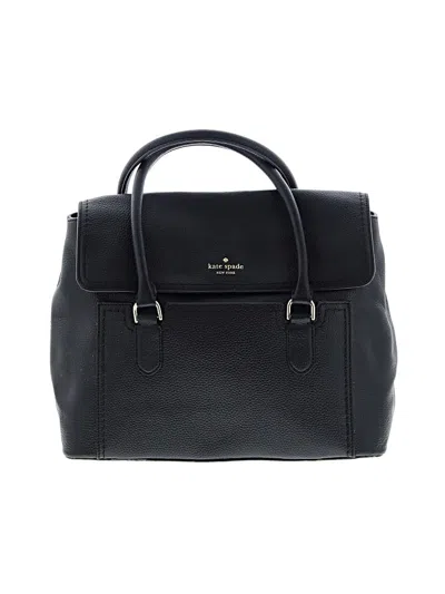 Pre-owned Kate Spade New York Leather Satchel In Black