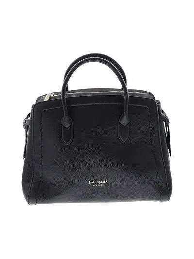 Kate Spade New York Leather Satchel In Black