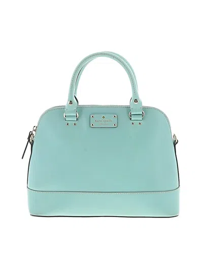 Pre-owned Kate Spade New York Leather Satchel In Blue
