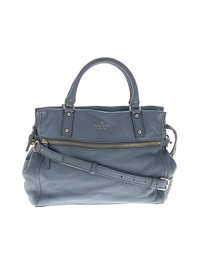 Pre-owned Kate Spade New York Leather Satchel In Blue