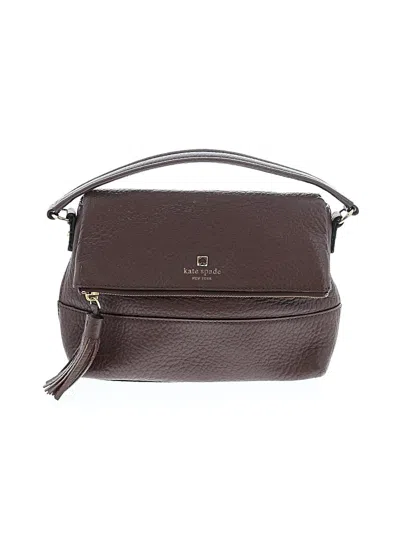 Pre-owned Kate Spade New York Leather Satchel In Brown