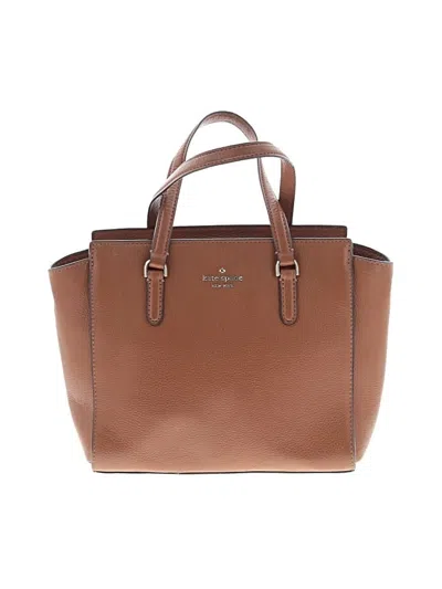 Pre-owned Kate Spade New York Leather Satchel In Brown