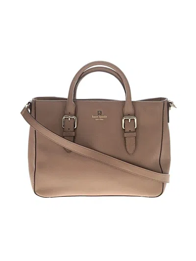 Pre-owned Kate Spade New York Leather Satchel In Brown