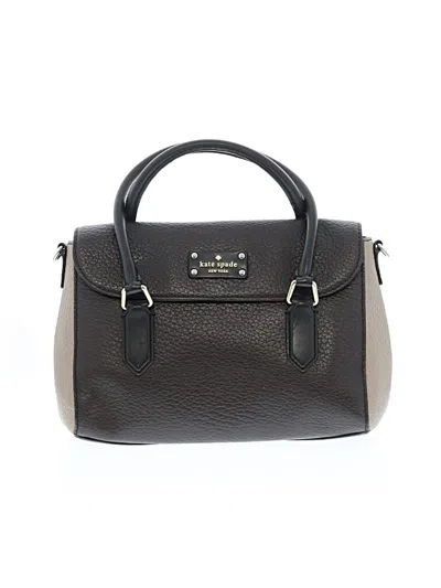 Pre-owned Kate Spade New York Leather Satchel In Brown