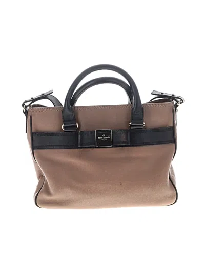 Pre-owned Kate Spade New York Leather Satchel In Brown