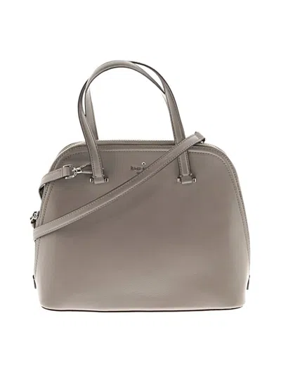 Pre-owned Kate Spade New York Leather Satchel In Gray