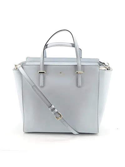 Pre-owned Kate Spade New York Leather Satchel In Gray