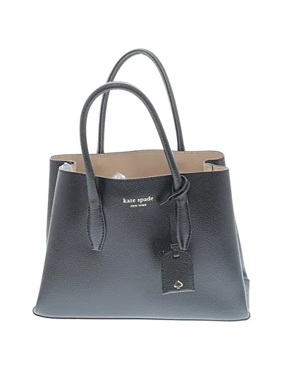 Pre-owned Kate Spade New York Leather Satchel In Gray