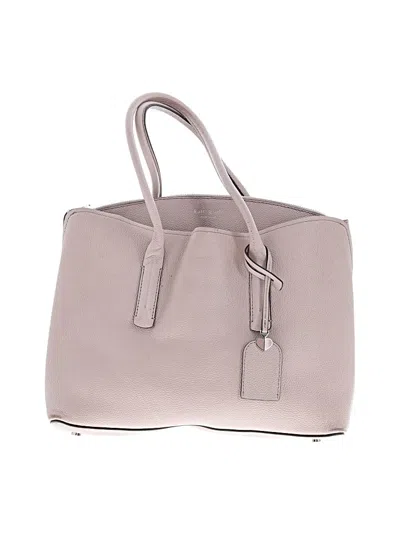 Pre-owned Kate Spade New York Leather Satchel In Gray