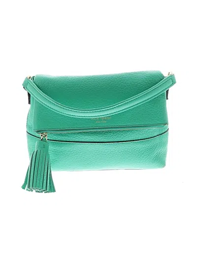 Pre-owned Kate Spade New York Leather Satchel In Green