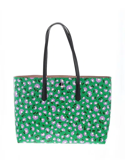 Pre-owned Kate Spade New York Leather Satchel In Green