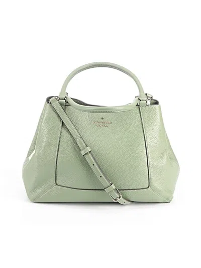 Pre-owned Kate Spade New York Leather Satchel In Green