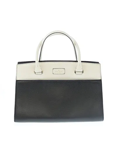 Pre-owned Kate Spade New York Leather Satchel In Ivory