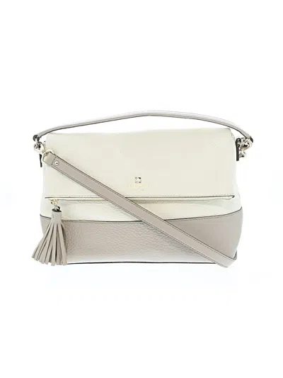 Pre-owned Kate Spade New York Leather Satchel In Ivory