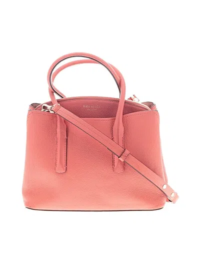 Pre-owned Kate Spade New York Leather Satchel In Pink