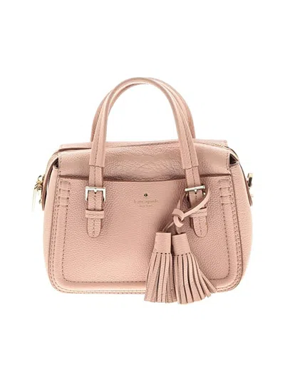 Pre-owned Kate Spade New York Leather Satchel In Pink
