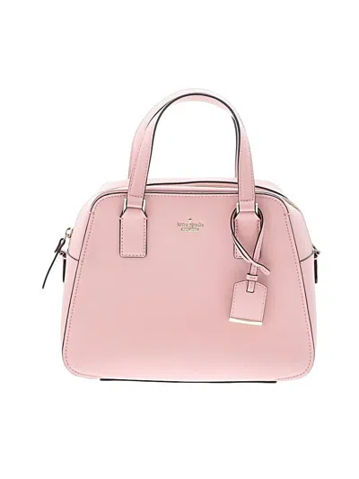 Pre-owned Kate Spade New York Leather Satchel In Pink