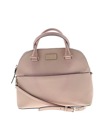 Pre-owned Kate Spade New York Leather Satchel In Pink