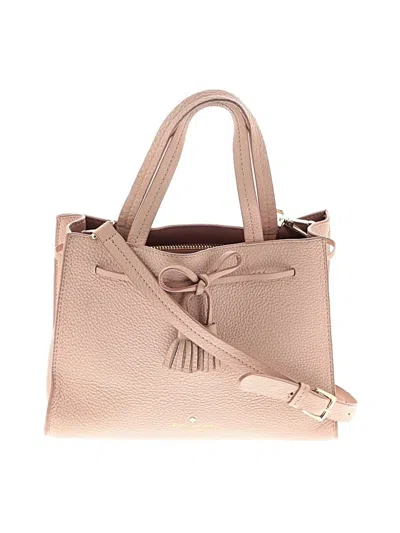 Pre-owned Kate Spade New York Leather Satchel In Pink