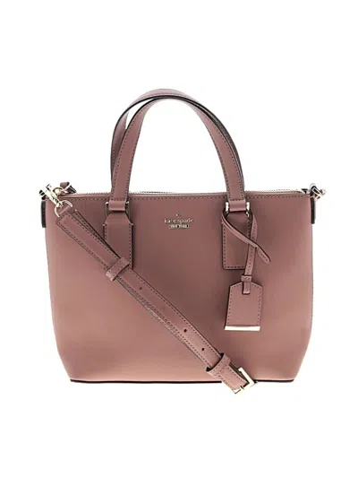 Pre-owned Kate Spade New York Leather Satchel In Pink
