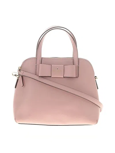 Pre-owned Kate Spade New York Leather Satchel In Pink