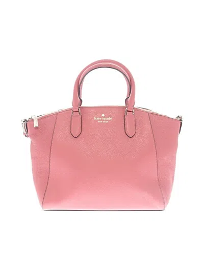 Pre-owned Kate Spade New York Leather Satchel In Pink
