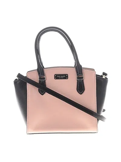 Pre-owned Kate Spade New York Leather Satchel In Pink