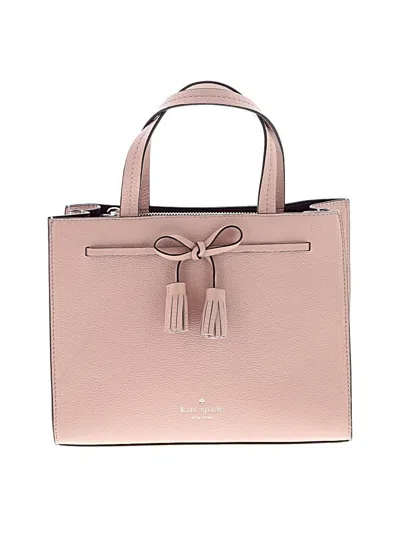 Pre-owned Kate Spade New York Leather Satchel In Pink