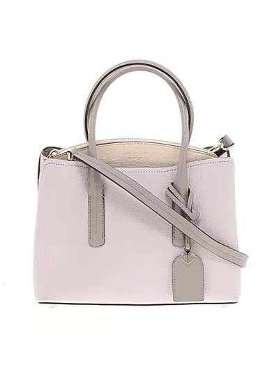 Pre-owned Kate Spade New York Leather Satchel In Purple