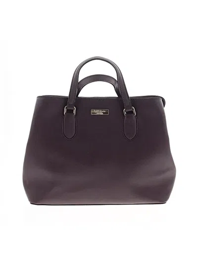 Pre-owned Kate Spade New York Leather Satchel In Purple