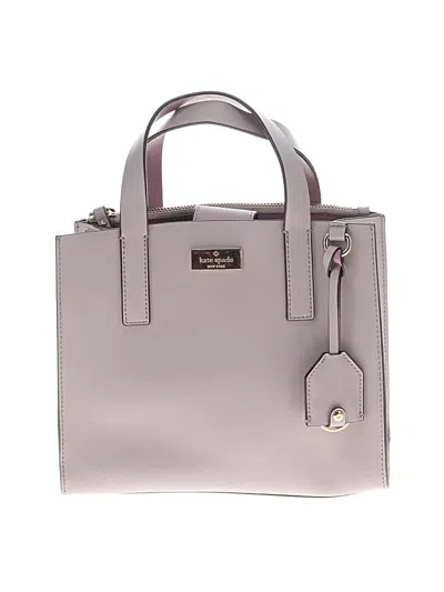 Pre-owned Kate Spade New York Leather Satchel In Purple