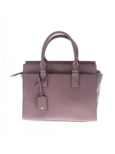 Pre-owned Kate Spade New York Leather Satchel In Purple