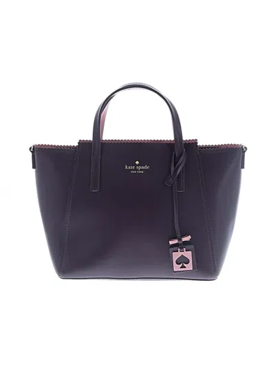 Pre-owned Kate Spade New York Leather Satchel In Purple