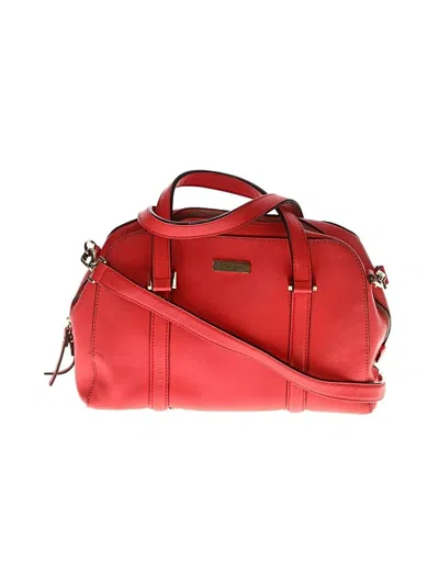 Pre-owned Kate Spade New York Leather Satchel In Red