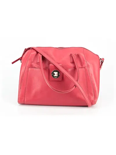 Pre-owned Kate Spade New York Leather Satchel In Red